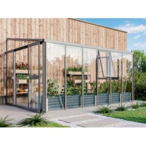 Køb Helena vægdrivhuse Model 10200 Antracitegrå Glas online billigt tilbud rabat have