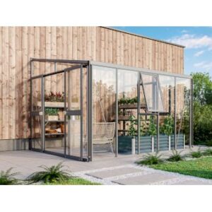 Køb Helena vægdrivhuse Model 8600 Antracitegrå Glas online billigt tilbud rabat have