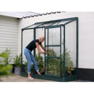Køb Ida vægdrivhuse Model 1300 Grønlakeret Glas online billigt tilbud rabat have